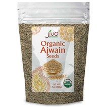 7 Ounce (Pack of １) Jiva Organics Organic Ajwain Seeds 7 ounce Bag - Whole Carom Seed Ajamo 100%, 1