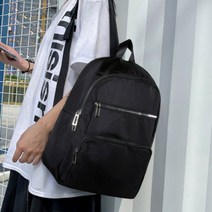 raondaon 앞 포인트 여성백팩 베이직 디자인 학생가방 빅포켓 남자중저가가방 남자대 데일리 지퍼