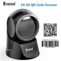 eyoyo 1d 2d 데스크탑 바코드 스캐너 자동 감지 스캐닝 전방향 핸즈프리 바코드 리더 qr 플랫폼 스캔, 협력사