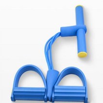 무브텐션밴드 전신근력운동 실내로잉 요가운동밴드 4 저항 다리 풀 로프 페달 운동기 훈련 장치 복부 밴드 홈 체육관 운동 훈련 피트니스 장비, 파란색, 파란+파란