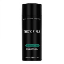 THICK FIBER 남녀공용 헤어 빌딩 섬유 블랙 25g 얇은 모발용, 0.88 Ounce (1개)_Dark Brown