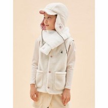 아이보리 보아 양면 니트 머플러 (BI2984U010)