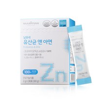 남유네 키즈 유산균 앤 아연 100억 포스트바이오틱스 분말 스틱, 1박스, 2g x 30포