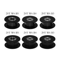 GT2 들러 타이밍 풀리 1620 톱니 바퀴 보어35mm 알루미늄 기어 톱니 너비 6mm 프린터 부품 Reprap 부품용, 05 20T B5 W6 Without T