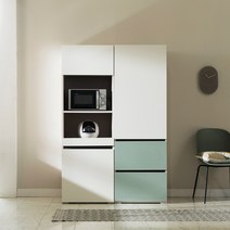 [2만원★즉시할인]장인가구 스페이스 광폭 1200 광파오븐 렌지대 주방수납장, 민트