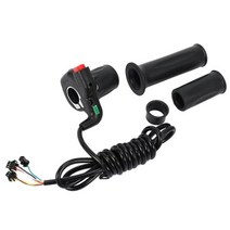 24V/36V/48V 전기 자전거 스로틀 회전 수정 속도 제어 가스 핸들 바 자동 잠금 부품 액세서리