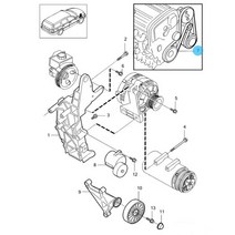 팬 벨트 펜 발전기 볼보 V70 S60 S80 XC90 2000 2001 2002 2003 2004 2005 2006 2007 30731811 6DPK1825, [02] China