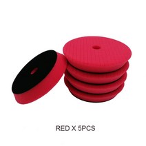 폴리셔 광택기 자동차 디스크 인치 자동 폴란드어 패드 바디, 9.Red x5pcs - 6lnch Backer