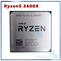 CPU 컴퓨터씨피유AMD-Ryzen 5 2600X R5 3.6 GHz 6 코어 12 스레드 95W CPU 프로세서 YD260XBCM6IAF 소켓 AM