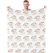 Lausatek캠핑 담요 남성 또는 여성용 캠핑 애호가 선물 캠핑카 야외 캠프장 야외 RV 여행 하이킹 침대 소파 카우치 127 x 152.4cm(50 60인치)