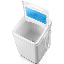 7KG 반자동 소형 세탁기 원룸 속옷 양말 운동화 세척, 블랙 더블 트위스트 7.6KG (강력 HOT)