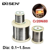 1/3/5M Cr20Ni80 가열 와이어 니크롬 저항 절단 거품 합금 원사 직경 0.1mm-1.5mm, [02] 3 Meters, [09] Dia 0.6mm, 02 3 Meters_09 Dia 0.6mm