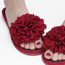 여성용 코사지 슬리퍼 F77