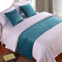유럽 스타일 럭셔리 벨벳 침대 2 개 콘솔 데코 주방소품 테이블, 50x240cm Bed Runner, 10