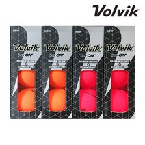 볼빅 2피스 골프공 모음 화이트 컬러볼 12입 언더파, 플라이온 무광 오렌지+루비 12입