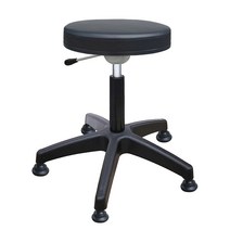 (무료)A.진찰의자 바퀴.유/무 원형 진료 실험실 스툴 미용샵 작업 빵의자, A진찰-블랙(고정)115A