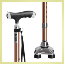 노인 어르신 효도 지팡이 고령자 초경량 가벼운 지팡이 알루미늄 LED조명 RL-S02, 보조손잡이, 1개