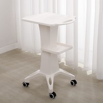 미용실 피부샵 피부과 이동식 트롤리 미용기기 선반 왜건 주방 탁상형 트롤리, 아이보리 카트