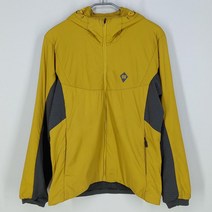 빈티지다온 코오롱스포츠 남 챠콜배색 후드집업 머스타드105