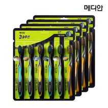 메디안 트리플 솔루션 칫솔 미세모 6입 4개