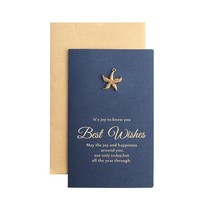 신년카드 뜨겁다 금영문 덕담 퀄리티 비지니스 팬시 동으로 장식한 장신구 생일 클래식 에어 화이트 보드지 4877698606, 블루 -해성 (5커버 축하카드 편지봉