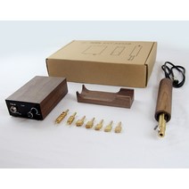 가정용 전기 크리져 가죽공예 핸드미싱 수동 가죽 도구 크리저 공방 인두 입문자용 전문가용, 기계+5개의가장자리+2개의다듬기세트