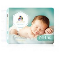 르소메 프리미엄 기저귀 NB 신생아 (0~4kg), 60매