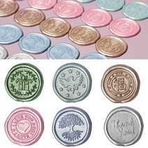 실링인장스티커 스탬프 식권 기념일 씰링 새해연말 다꾸 봉인 도장찍기 다이어리 노트북 제작 선물 로맨틱 청첩장 웨딩 생일축하 연하장 손편지봉투 크리스마스 초대장 왁스(선물포장)