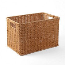 엔티크 라탄짜임 사각 소품 바구니 40cm (내추럴), 상세페이지 참조