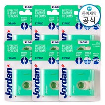 조르단 치실 익스팬드 넓은 치아용 25M 6개, 단품