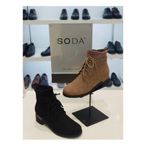 [소다] 롯데몰 SODA 여성 스웨이드 블랙 앵클 부츠 GN10 GN21 FLB008_E