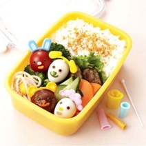 이홈베이킹 변신픽 + 얼굴성형틀 세트, 혼합 색상, 1세트