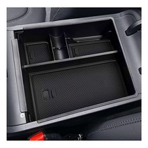 SXCY 2023 투손 리미티드 산타 크루즈 센터 콘솔 오거나이저 트레이 2022 2023 현대 투싼 NX4 리미티드 / 2023 산타 크루즈 액세서리 팔걸이 콘솔 박스 2023, Black Mat