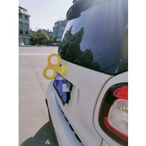 자동차 태엽 왕관 고양이귀 토끼귀 피카츄귀 악마꼬리 스티커모음 자동차용품, 고양이귀-검정