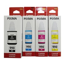 캐논 GI-990 BK 잉크 G3910 G3900 G2910 G2900 G4900, 검정(GI-990BK)