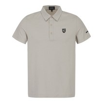 [정품] 파리게이츠 (최초가198 000원)[23 SUMMER] 베이지 남성 심플 솔리드 칼라 반팔 티셔츠 512C2TS905, 6(105)