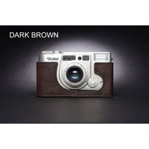 Rollei AFM35 Fujifilm Klasse W S 카메라 수제 정품 가죽 케이스 하프 커버 백 디자인, Dark Brown