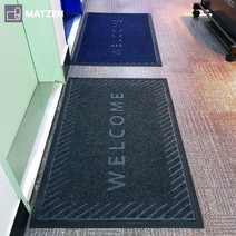 매트젠 모던웰컴 현관매트 업소용 출입구 카페 로비 매장 사무실, 웰컴 그레이 소형(60x90cm), 그레이, 1개
