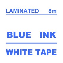 KMCYinks 1PC 라벨 테이프 엡손 Kingjim 메이커 호환 SS12KW SC12GW LW-K200BL LW-400, 12 Blue on White_03 12mm