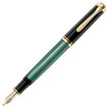 Pelikan 펠리칸 M400 소버린 만년필 ‎그린 스트라이프 색상 B촉