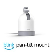 블링크 Blink 미니 팬틸트 카메라 회전식 실내 플러그인 스마트 보안 카메라 알렉사 탑재, 마운트 거치대만, 하얀