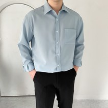 남자 구김없는 링클프리 오버핏 봄 여름 긴팔 셔츠(8COLOR)