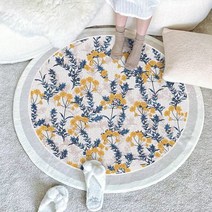 러그 원형 거실 카페트 매트 단모 면 라탄 미니 먼지없는 침대 사계절 식탁 워셔블 여름 방수