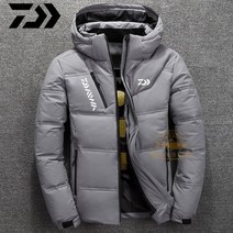 겨울낚시복 상의 패딩 점퍼 다운 방한복 아우터, XXXL, 그레이