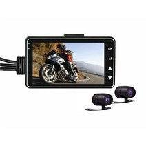 바이크블랙박스 오토바이블랙박스 2채널 4채널 오토바이 카메라 dvr 모터 se300 캠, 검은색