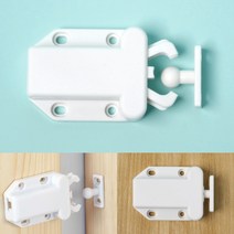 라이프랩 원터치 빠찌링 도어캐치 볼캐치 서랍장 빠찌링 신발장 싱크대 빠찌링 잠금장치 화이트