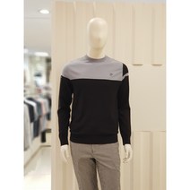 루이까스텔 FW 상단 배색 라운드 남성 니트 뉴코아일산3MTSW942GYL