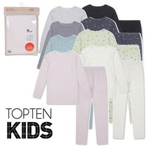 [특가세일] 탑텐키즈 2022년형 모달코튼 온에어 아동 여아 남아 초등학생 주니어 어린이 발열내의 내복 상하세트