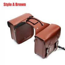 슈퍼커브튜닝 커스텀 바구니 캐리어 파츠 사이드스탠드 핸들 발판 짐대 리어 프론트 센터백 오토바이 가방 안장 가방 여행 기사 rider for touring for triumph, 갈색