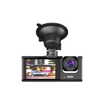 자동차 DVR 카메라 블랙박스 후방 전방3카메라 렌즈 자동차 DVR 채널 대시캠 HD 1080P 블랙박스 듀얼 dvr, 01 Black_01 With  32G Card